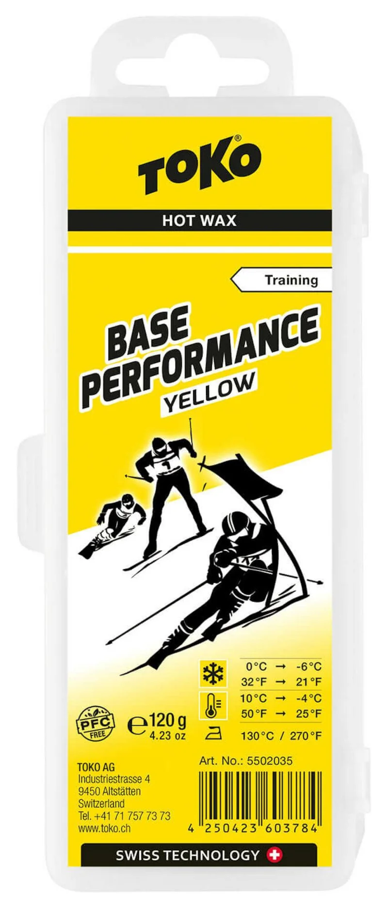 TOKO | Base Performance Skiwachs | Yellow | Universal | 120 g