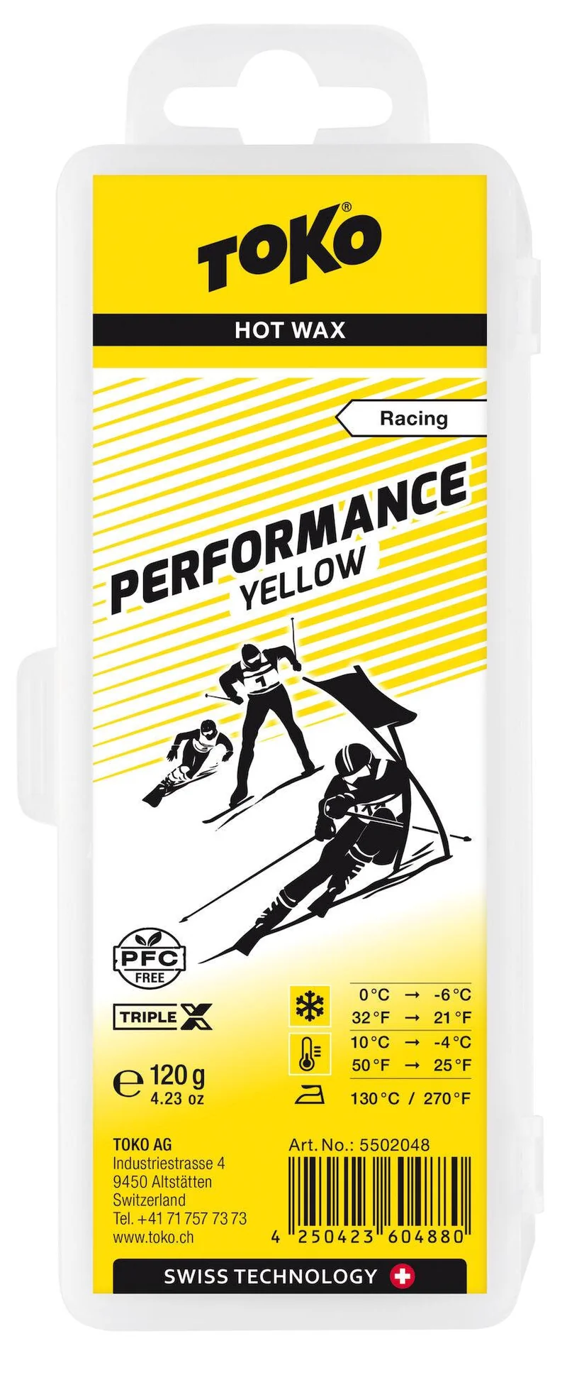 TOKO | Hot Skiwax Performance | Yellow | Racing | 120 g