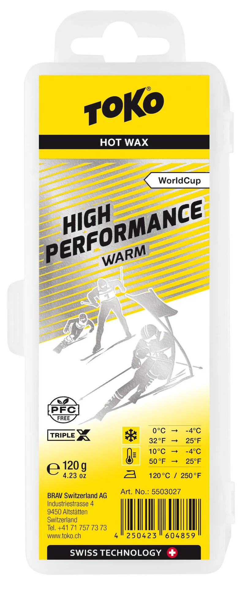 TOKO | Hot Skiwax High Performance | Warm | World Cup | 120 g
