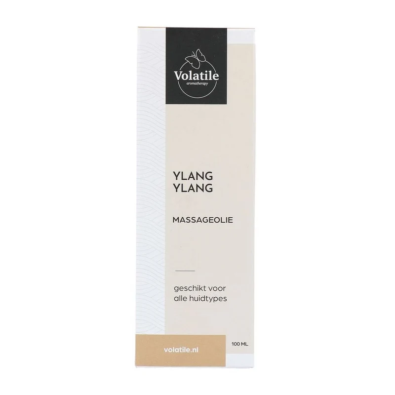 Volatile Massageolie ylang ylang glas met pomp 100 ml