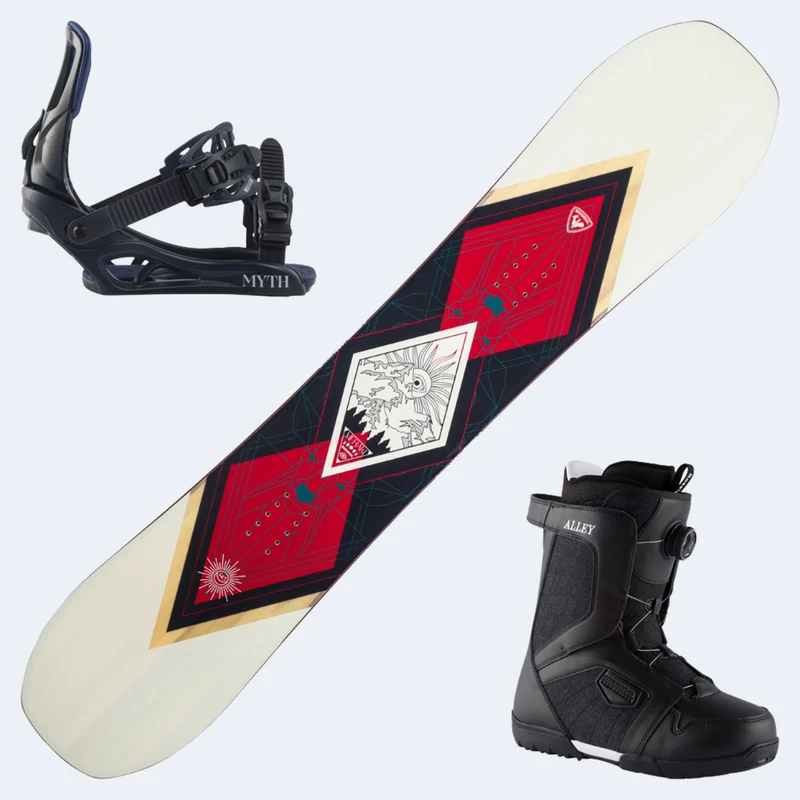 2025 Rossignol Meraki Women's Snowboard W/ Rossignol Alley Boa H4 Boots and Rossignol Myth Bindings