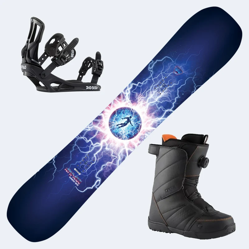 2025 Rossignol Ampage Vol.2 Snowboard with Rossignol Crank Boa H4 Boots And Rossignol Battle Bindings