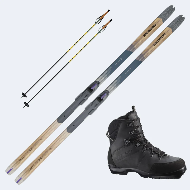 2026 Salomon Outside 65 Grip Skis with Salomon Escape Outback Boots and Poles