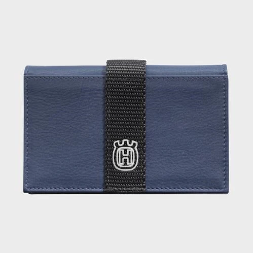 HUSQVARNA Leather Wallet blue