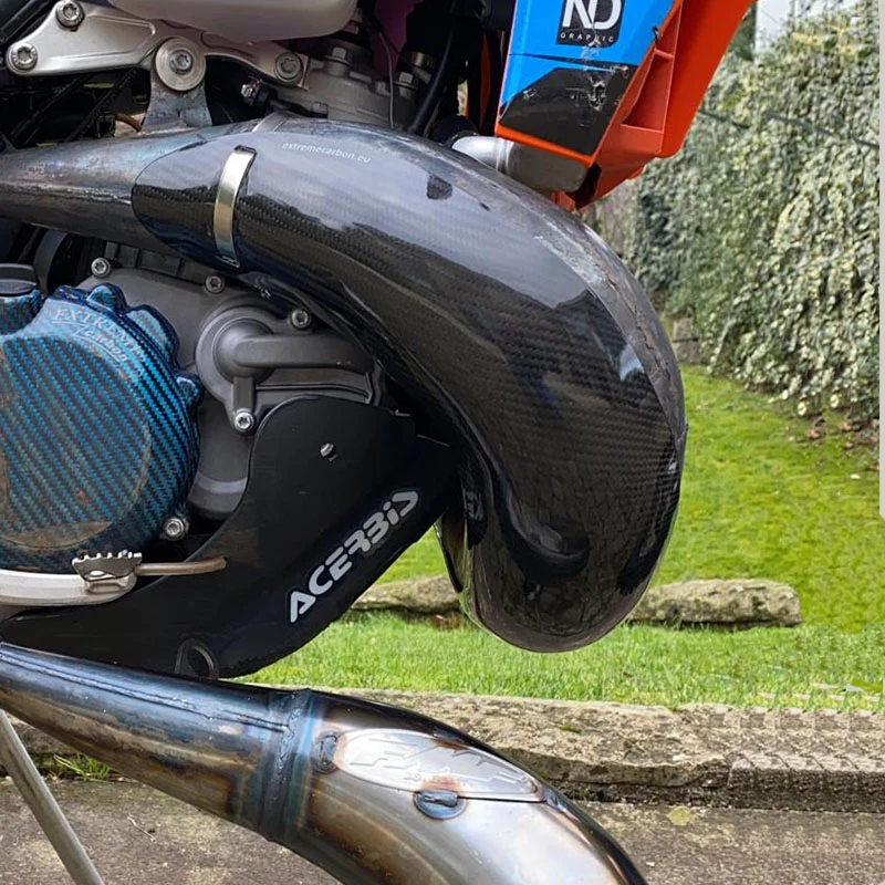 EXTREME CARBON heat shield FMF Fatty/Gnarly Husqvarna 250/300 '19-'21