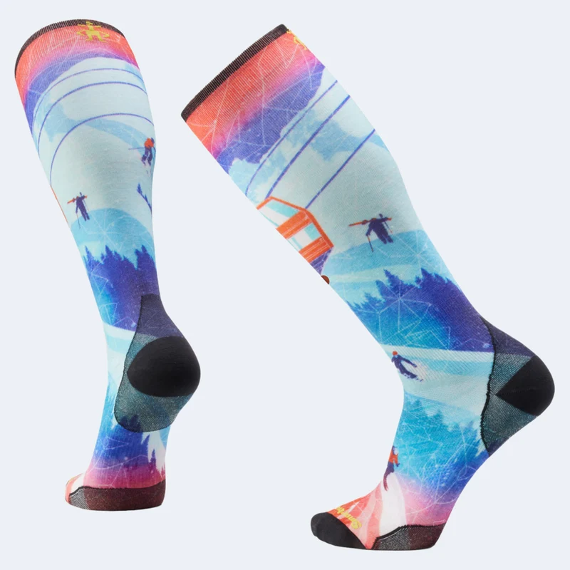 Smartwool Ski Zero Cushion Ski Day Print OTC Socks