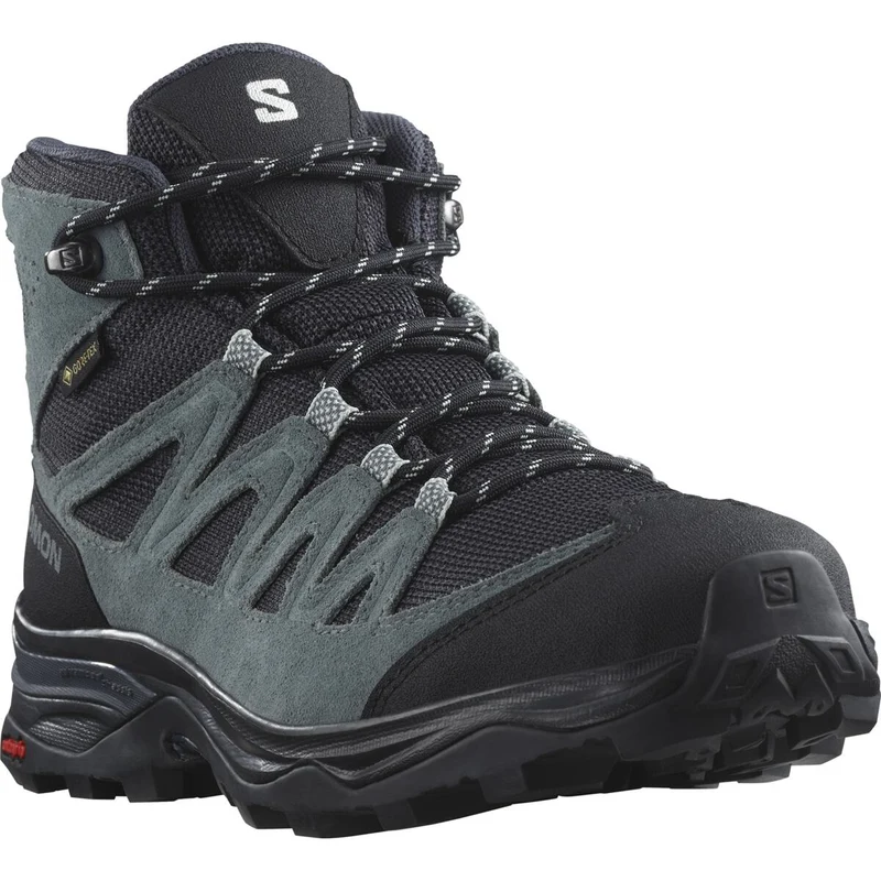 SALOMON shoes X Ward Leather Mid GTX W ink black/stormy weather