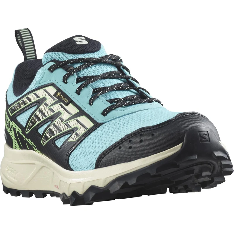 SALOMON shoes Wander GTX W blue radiance/vanilla ice/green ash