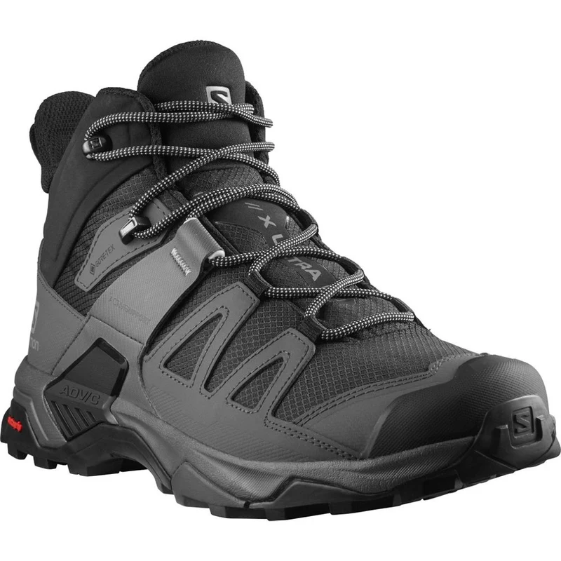 SALOMON shoes X Ultra Mid 4 Wide GTX black/magnet/pearl blue