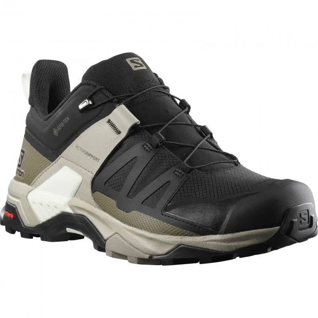 SALOMON shoes X Ultra 4 GTX black/vintage khaki/vanilla ice