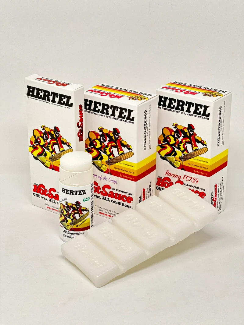 Hertel Super HotSauce All-Temperature Ski & Snowboard Wax — Two Pack (2 × 5oz)