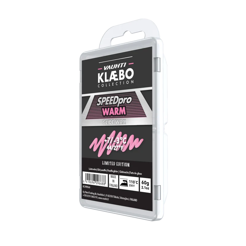 Vauhti Klaebo SpeedPro Warm Melt Wax (7C/-3C) | 60g