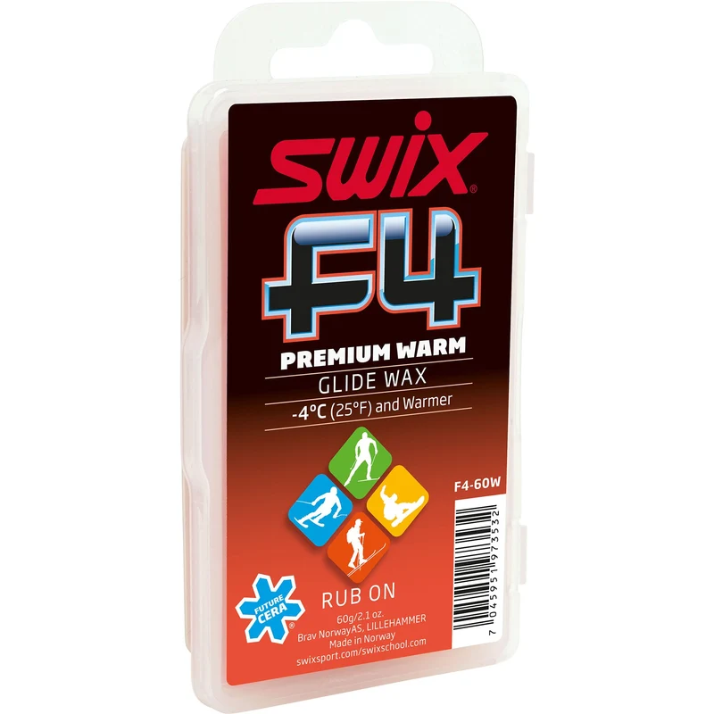 Swix F4 Warm Performance Wax (10C/-4C) | 60g