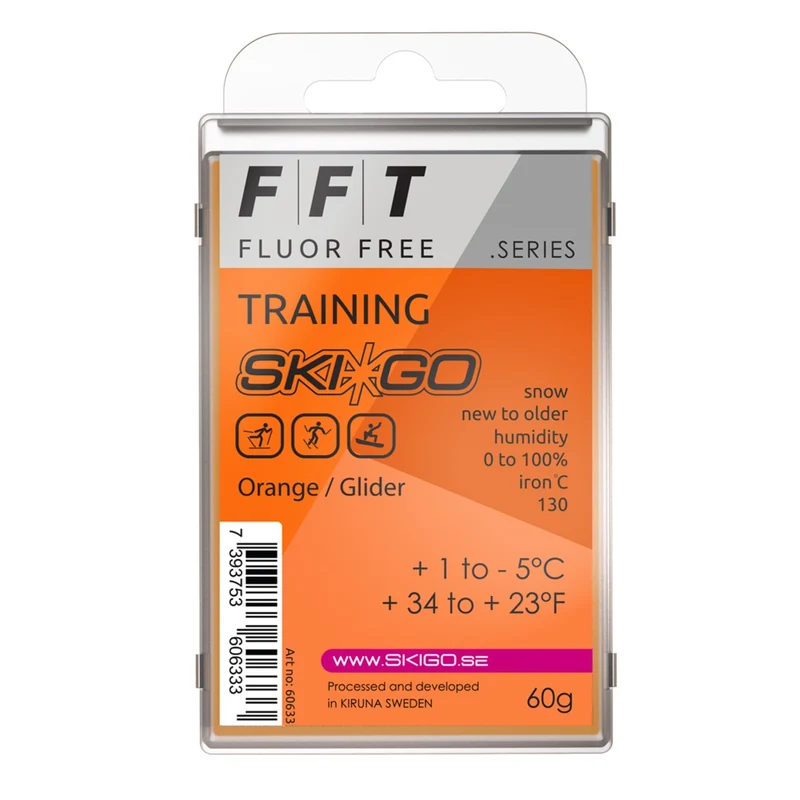Ski*Go FFT Orange Melt Wax (1C/-5C)