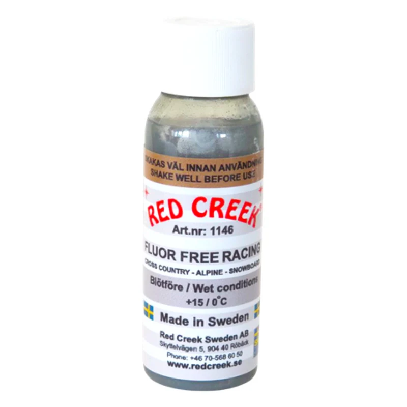 Red Creek Fluoro-Free Racing Silver Wet Snow Liquid Glide Wax (15C/1C) | 90ml