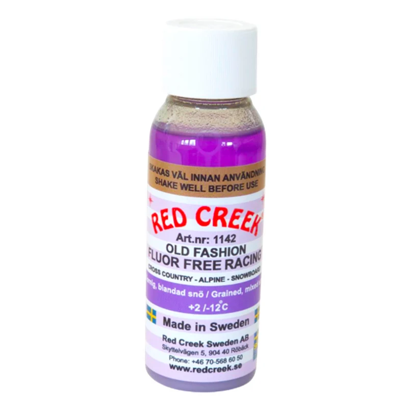 Red Creek Fluoro-Free Violet 'Old Fashion' Grained, Mixed Snow Liquid Glide Wax (2C/-12C) | 90ml