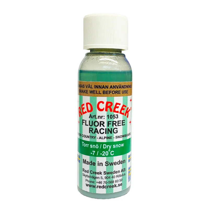 Red Creek Fluoro-Free Racing Green Dry Snow Liquid Glide Wax (-7C/-20C) | 90ml