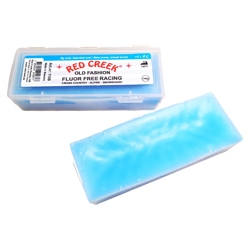 Red Creek Fluor-Free Blue 'Old Fashion' New Snow Melt Glide Wax (1C/-5C) | 140g