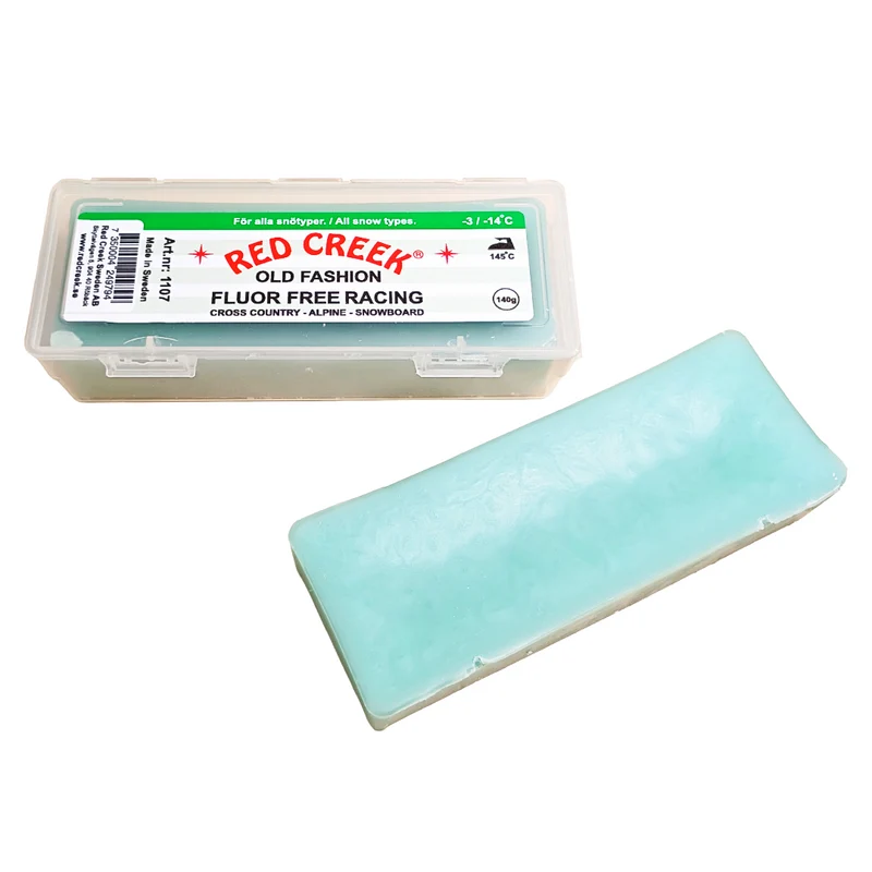 Red Creek Fluor-Free Green 'Old Fashion' All Snow Types Melt Glide Wax (-3C/-14C) | 140g