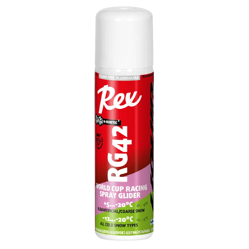 Rex Wax RG42 Pink/Green `UHW` N-Kinetic Liquid Spray Glider (5C/-20C) | 150ml