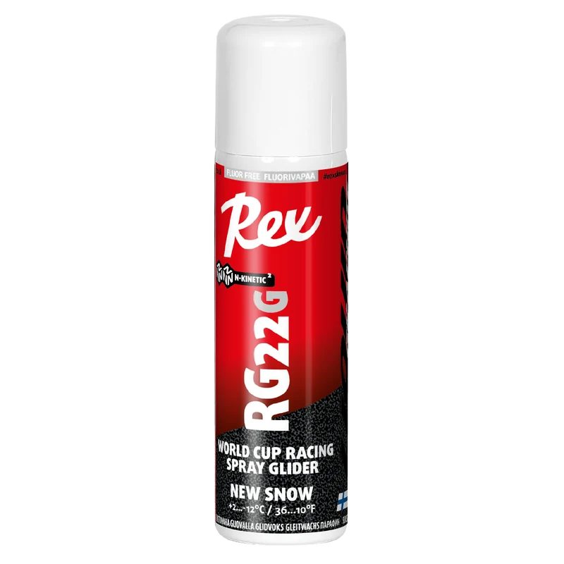 Rex Wax RG22G Graphite `New Snow` N-Kinetic Liquid Spray Glider (2C/-12C) | 150ml