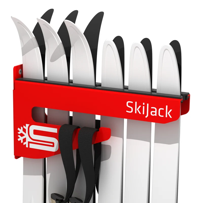Skijack Wall-Mounted Ski and Snowboard Storage Hanger