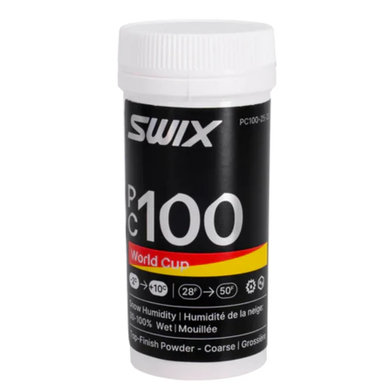Swix PF100 WC Fine Wet Powder Glide Wax | 25g