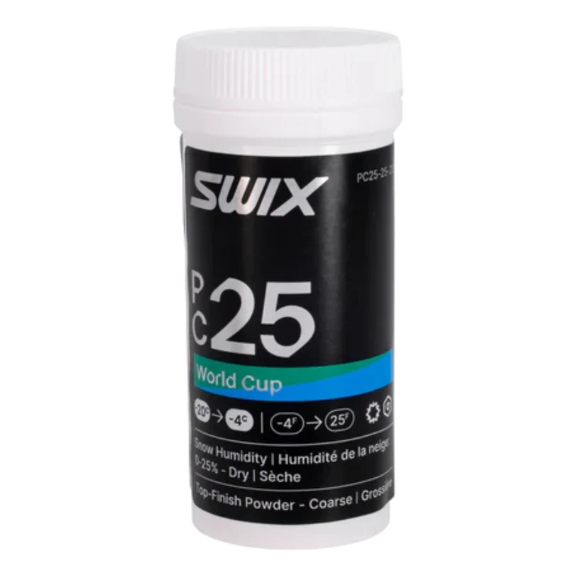 Swix PF25 WC Fine Dry Powder Glide Wax | 25g