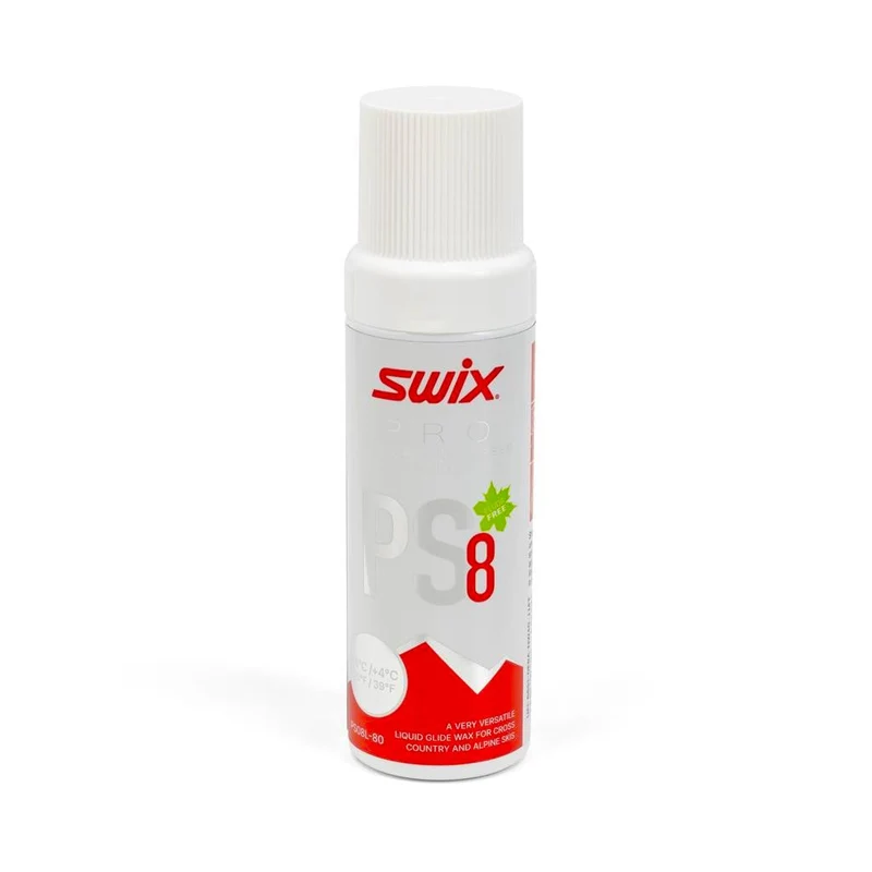 Swix PS8 Red Liquid Glide Wax (-4C/4C) | 80ml