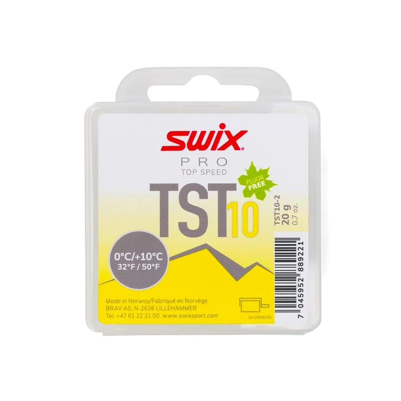 Swix TS10 Yellow Turbo Glide Wax (0C/10C) | 20g