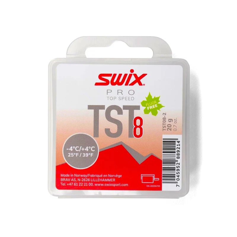 Swix TS8 Red Turbo Glide Wax (-4C/4C) | 20g