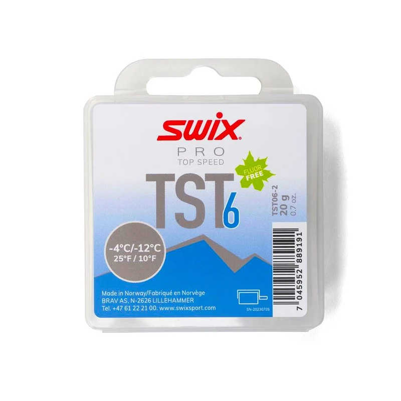 Swix TS6 Blue Turbo Glide Wax (-6C/-12C) | 20g