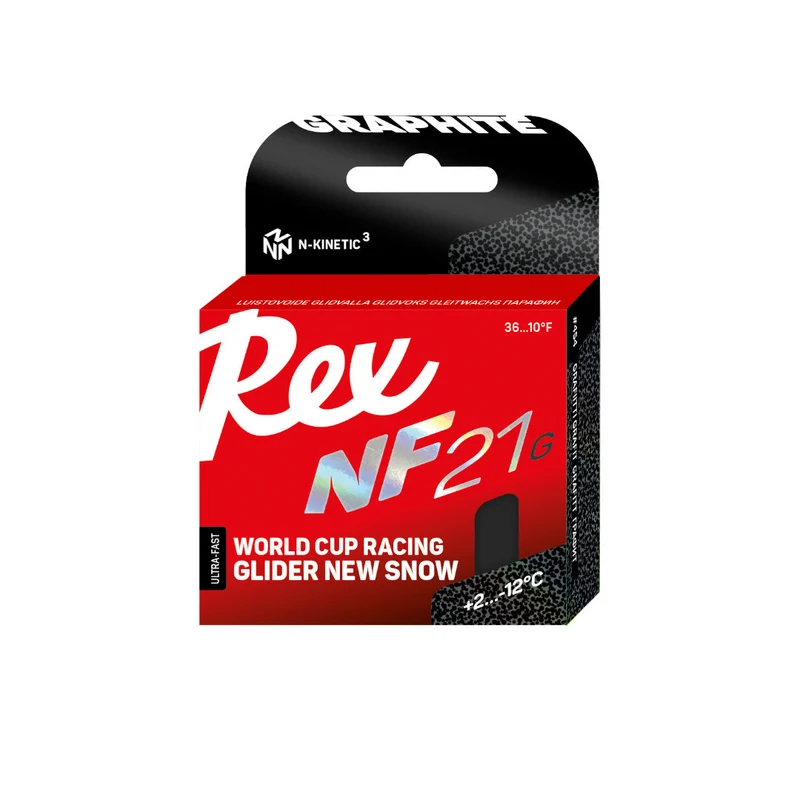 Rex Wax NF21G Black `New Snow` Paraffin Glider (-2C/-12C)