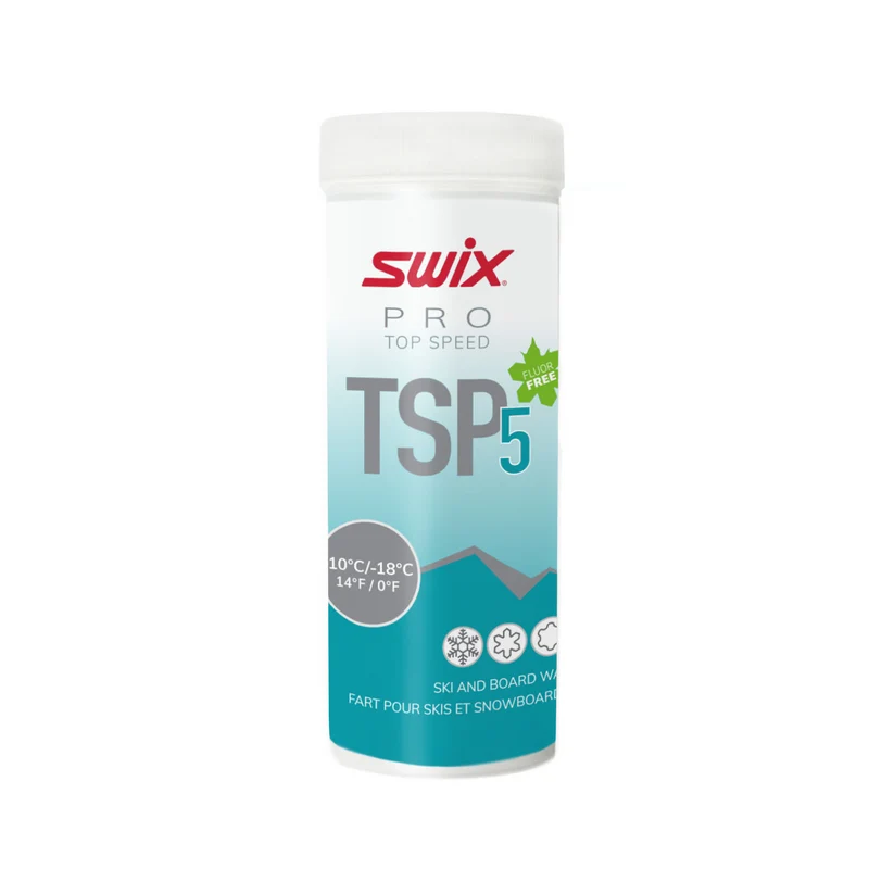 Swix TSP5 Powder Turquoise (-10C/-15C) | 40g