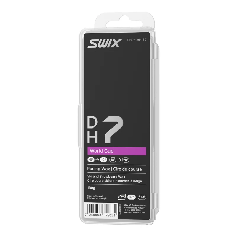 Swix DH7 World Cup Melt Wax (-2C/-8C) | 180g