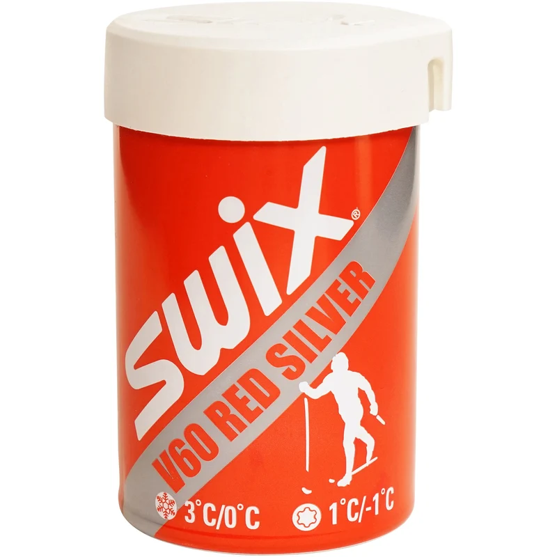 Swix V60 Red-Silver Kick Wax (1C/-1C) | 45g