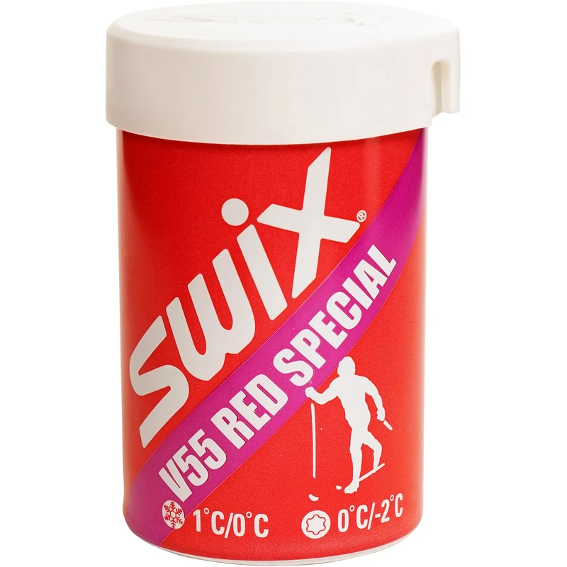 Swix V55 Red Special Kick Wax (0C/-2C) | 45g
