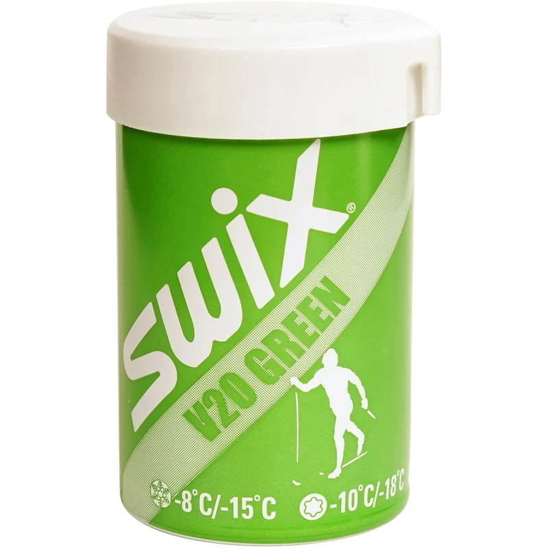 Swix V20 Green Kick Wax (-10C/-18C) | 45g