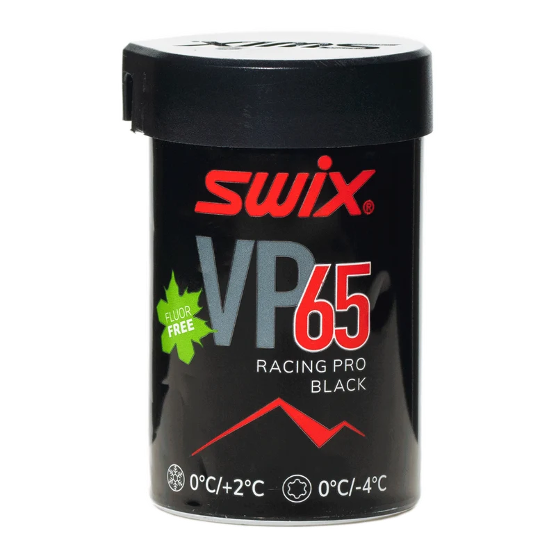 Swix VP65 Red-Black Kick Wax (0C/-4C) | 45g