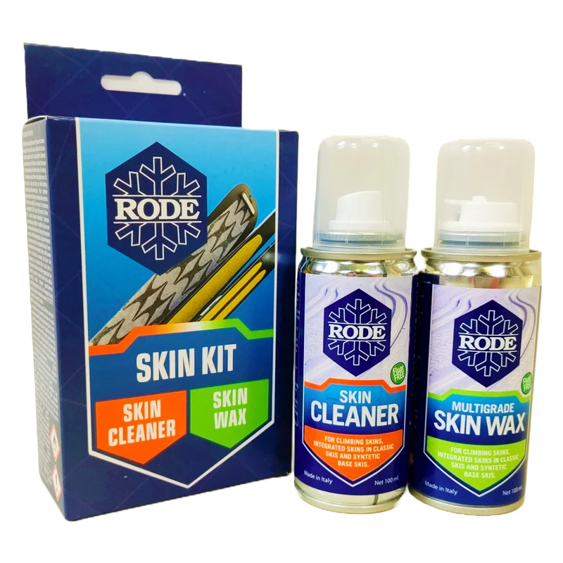 Skin Ski Maintenance Kit – Anti-Ice Skin Wax & Skin Cleaner for Nordic Skin Skis and BC Climbing Skins