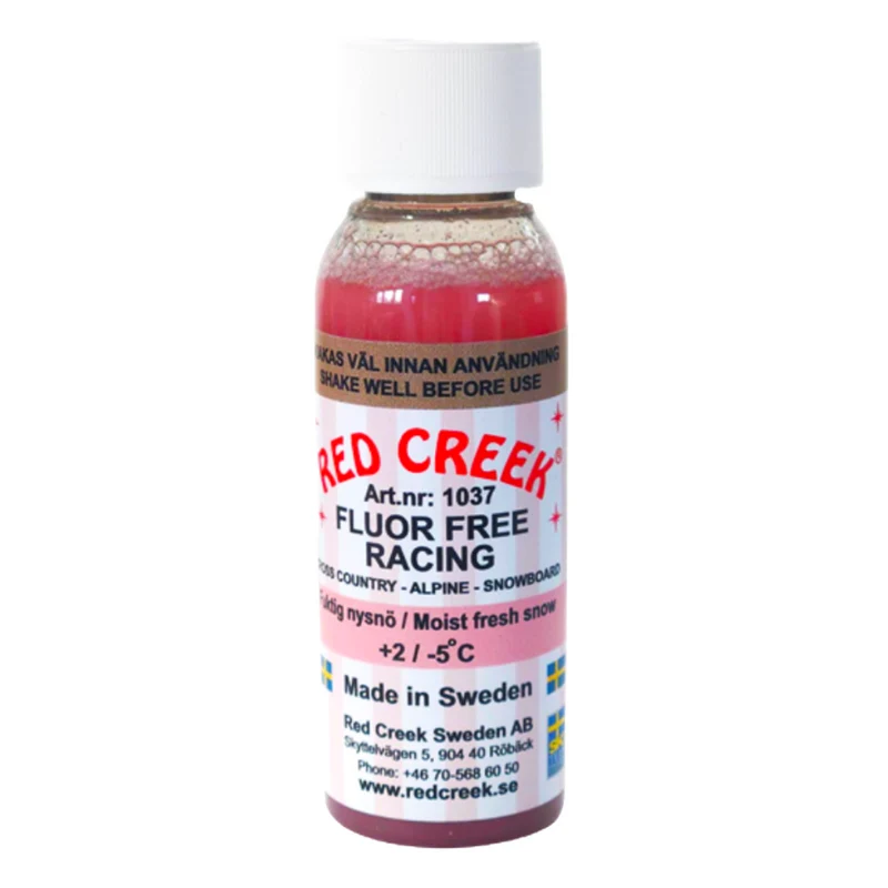 Red Creek Fluoro-Free Racing Pink Moist Fresh Snow Liquid Glide Wax (2C/-5C) | 90ml