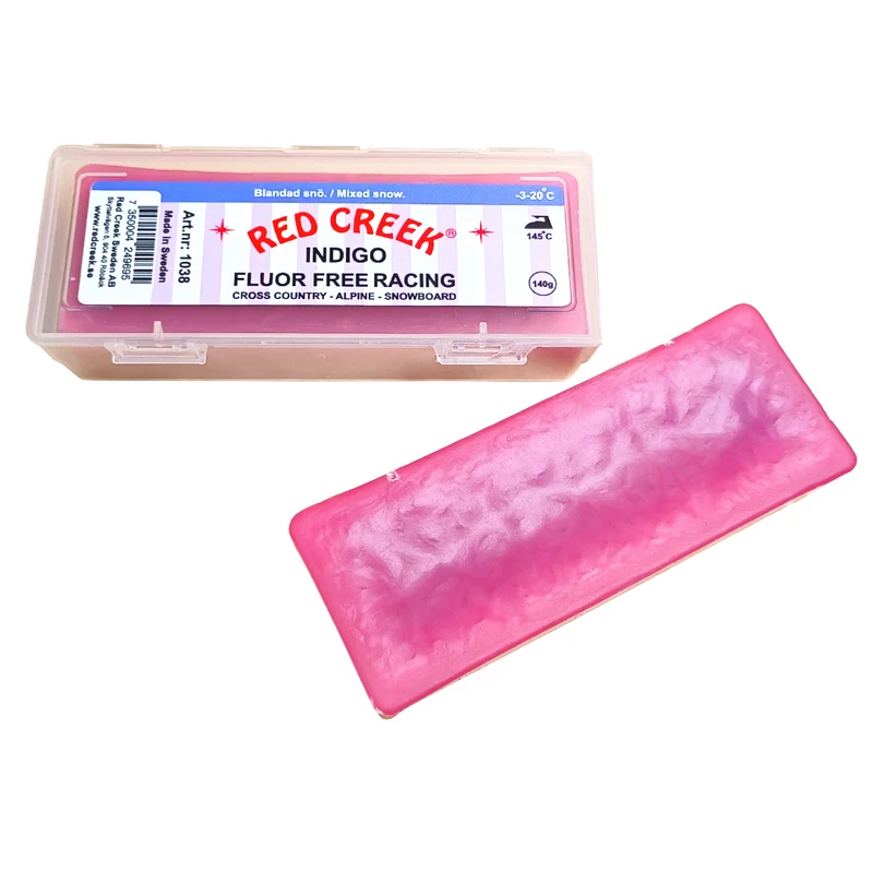 Red Creek Fluoro-Free Indigo Mixed Snow Hard Melt Glide Wax (-3C/-20C) | 140g