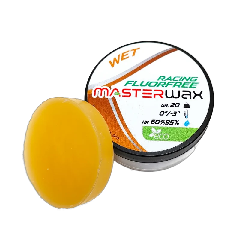 MasterWax RACING FLUORFREE Wet Wool-Apply Wax (0C/-3C) | 20g