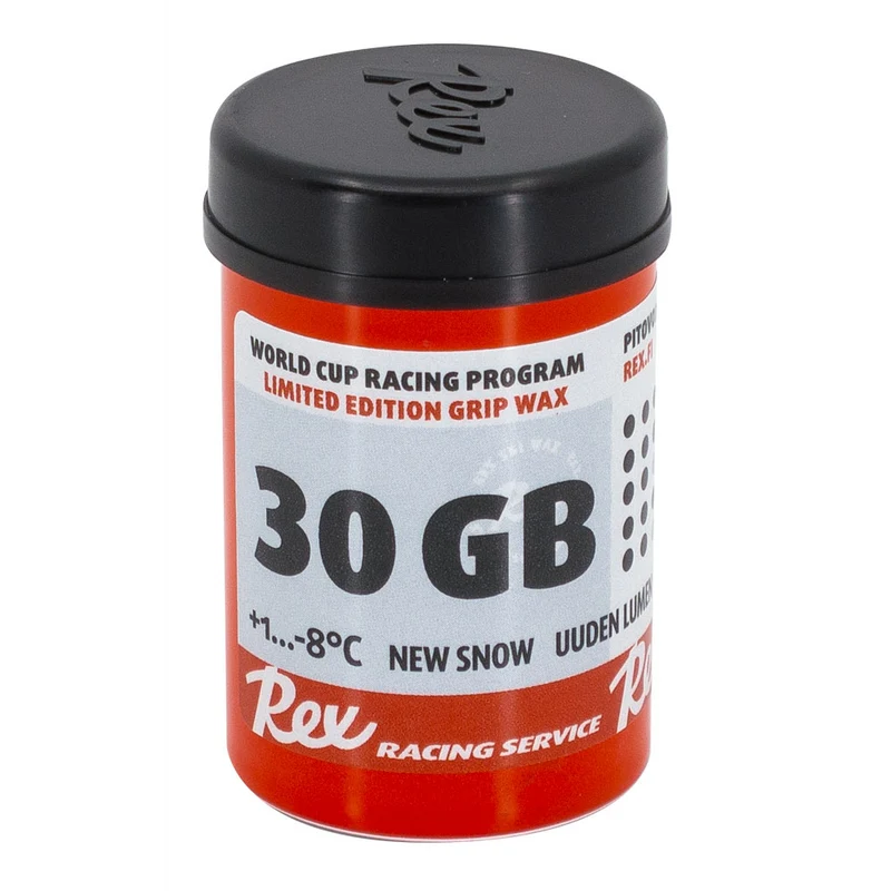 Rex Wax 30GB Fluoro-Free 'New Snow' Grip Wax (1C/-8C) | 45g