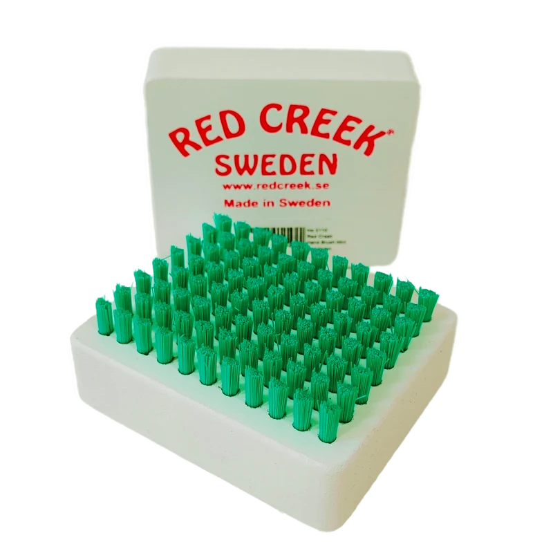 Red Creek Green Nylon Mini Hand Brush
