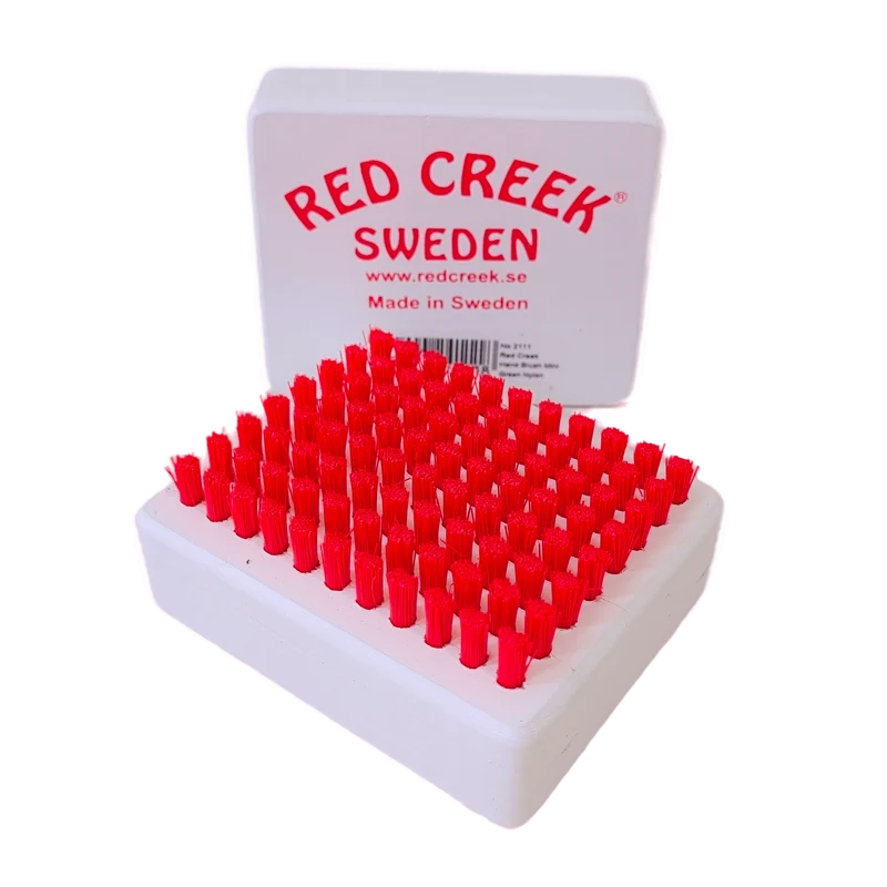 Red Creek Red Nylon Mini Hand Brush