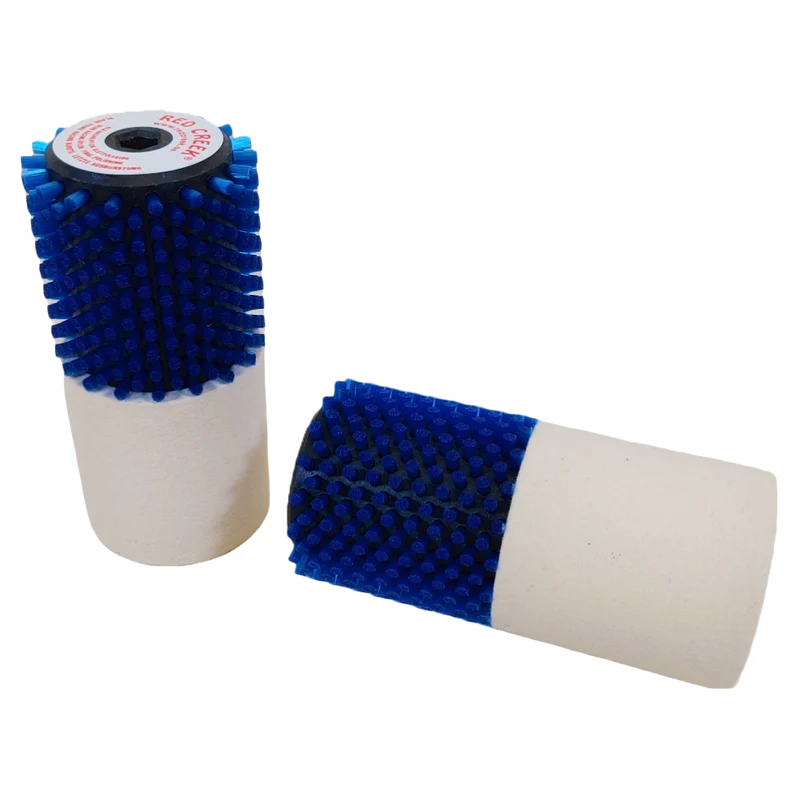Red Creek Blue Nylon/Felt Combi 140mm Roto Brush