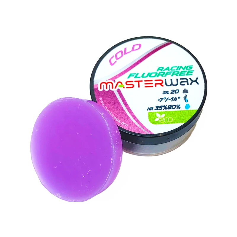 MasterWax RACING FLUORFREE Cold Wool-Apply Wax (-7C/-14C) | 20g