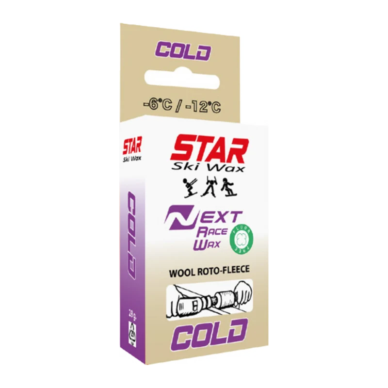 STAR NEXT COLD Fluoro-Free Racing Wool-Apply BLOCK (-6C/-12C) | 28g