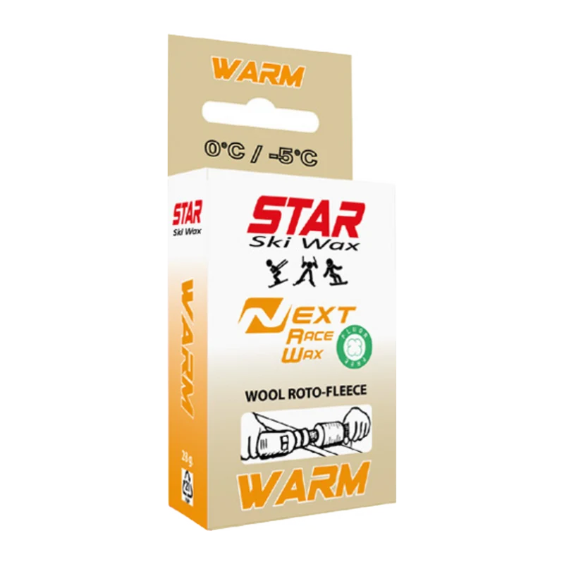 STAR NEXT WARM Fluoro-Free Racing Wool-Apply BLOCK (0C/-5C) | 28g